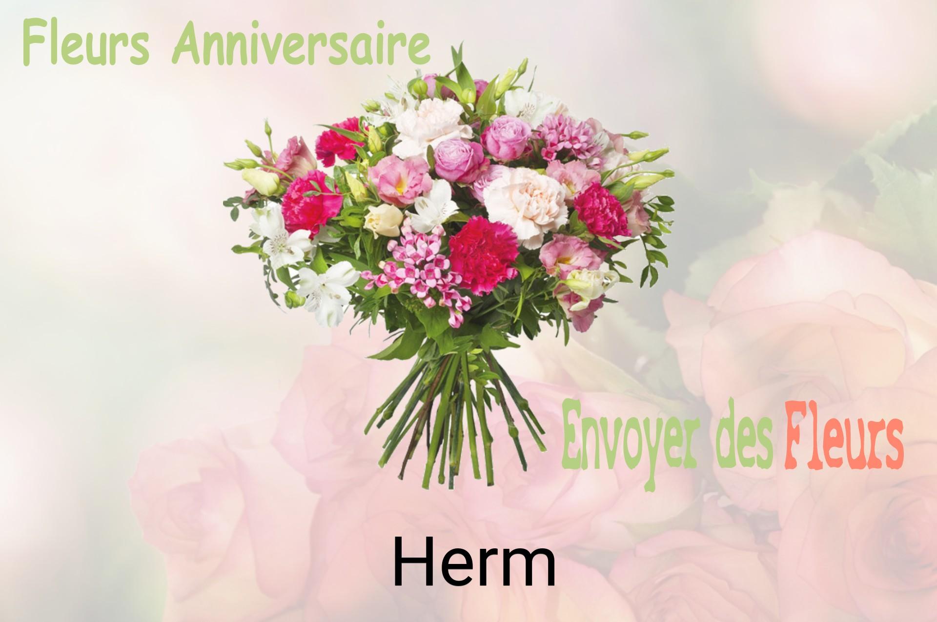 Bouquet de fleurs d’anniversaire livré à Herm